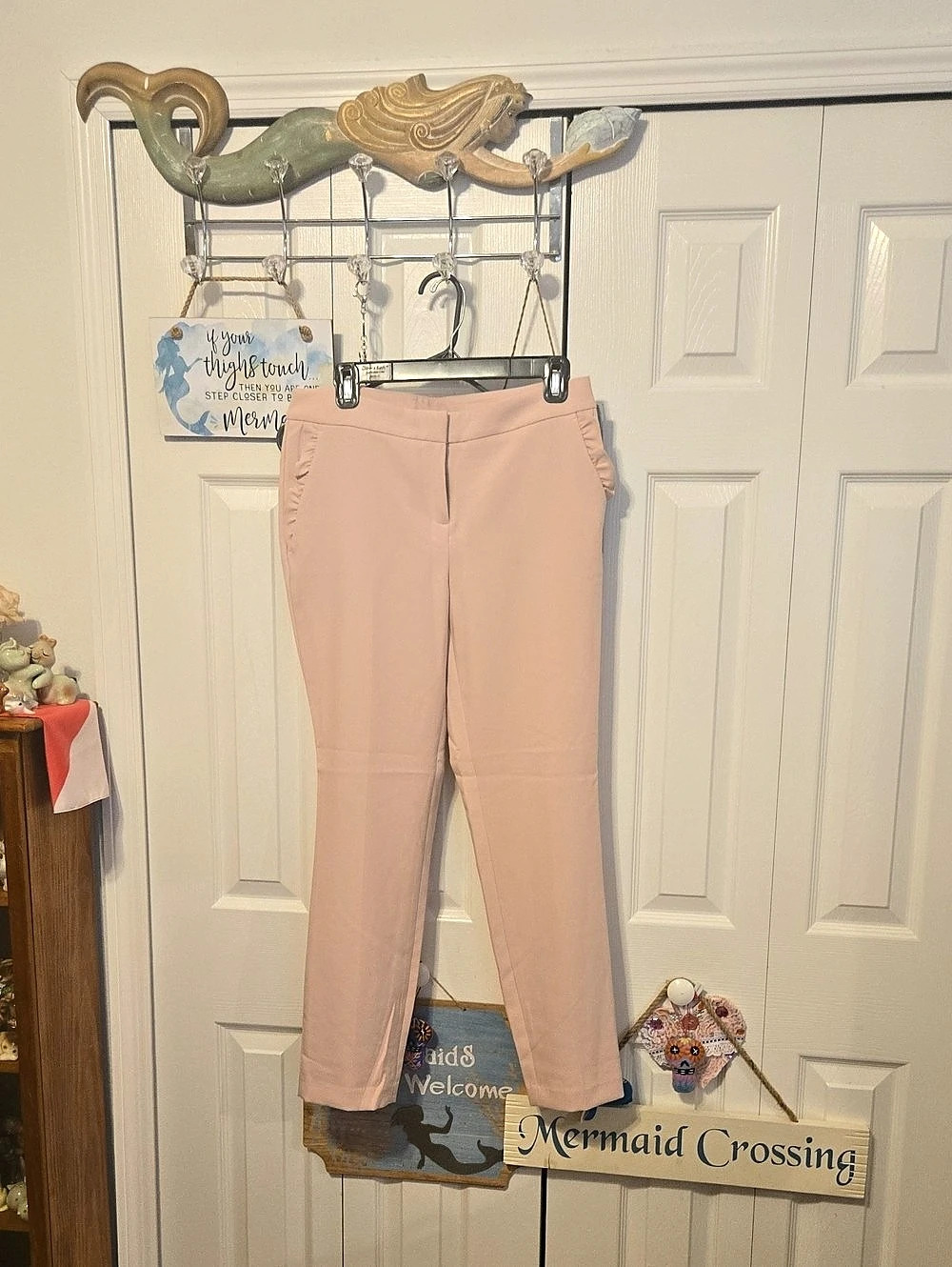 Cynthia Rowley Side Pocket Dressy Pants in Pink Size Medium (8) Like New